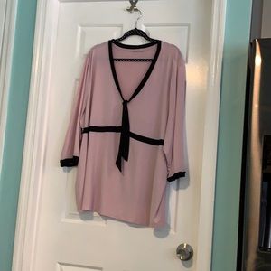 Pink and black dress tunic